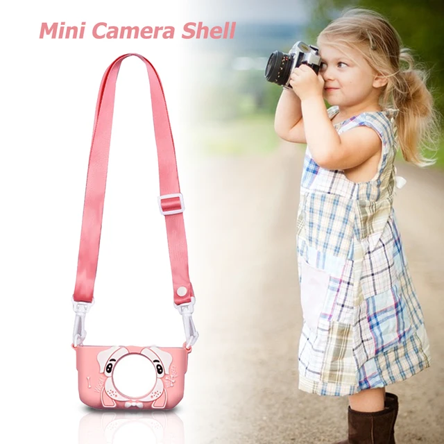 Children's Camera Silicone Shell Kids Camera Protective Cover Case Cute Cartoon Camera Toys Outdoor Photography Camera Cover 5