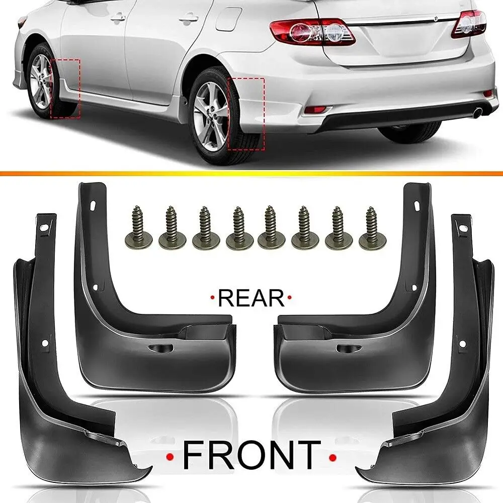 

Car Fender Mud Flaps Splash Guards Mudguard for Toyota Corolla CE L LE XLE 06-13