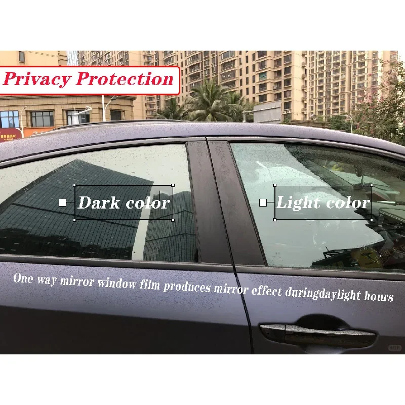 Sunice Film Teinté Bleu Caméléon Pour Vitre Latérale Arrière De Voiture 55 % VLT - Protection Contre La Chaleur Et Les UV - 152 X 50 Cm