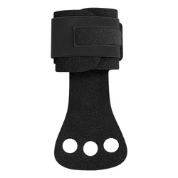Gymnastics Hand Grip & Wrist Support Set - Enhanced Palm Protection with Sports Safety Wristbands (Black)
