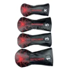 New Pattern White/Red/Black PU Leather with Spider Embroidery Wood Head Cover Golf Club Driver Fairway Wood FW Hybrid Head Cover 6