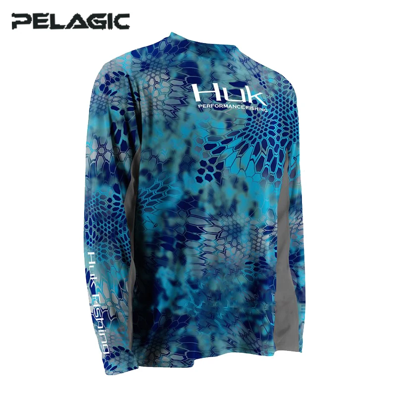 

HUK Wear Anti-uv Sun Fishing Jersey Breathable Quick Dry Fishing Shirts Long-sleeve Fishing Clothes Tops Gear Hiking Kit Climb