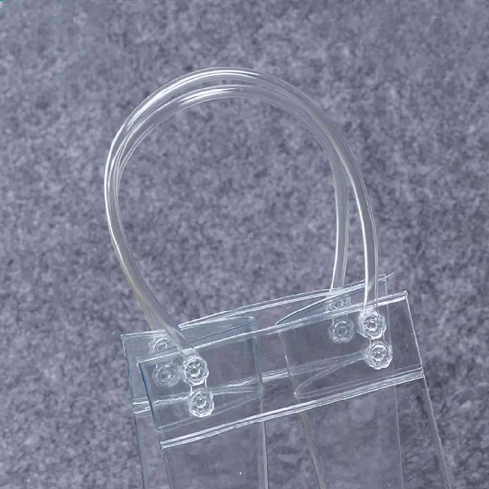 PVC Anti-leakage Leak-proof Transparent Refrigerated Champagne Red Wine Bottle Ice Tote Bag Home Kitchen Bar Storage Organizer