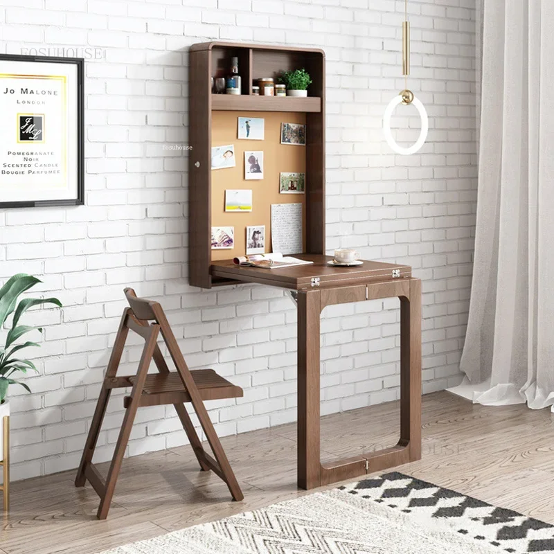 

Modern Telescopic Wall Hanging Dining Tables Nordic Household Small Apartment Foldable Desk Minimalist Kitchen Rectangular Table