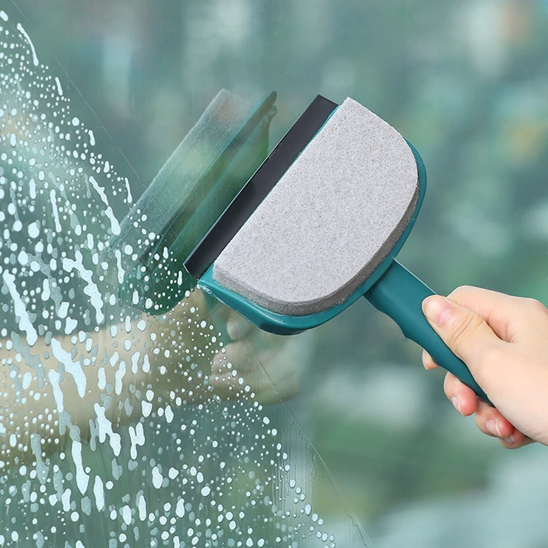 Double Sided Glass Cleaning Brush Household Mirror Scraping Window Glass Scraping Decontamination Sponge Wipe Car Glass Wiper Aliexpress