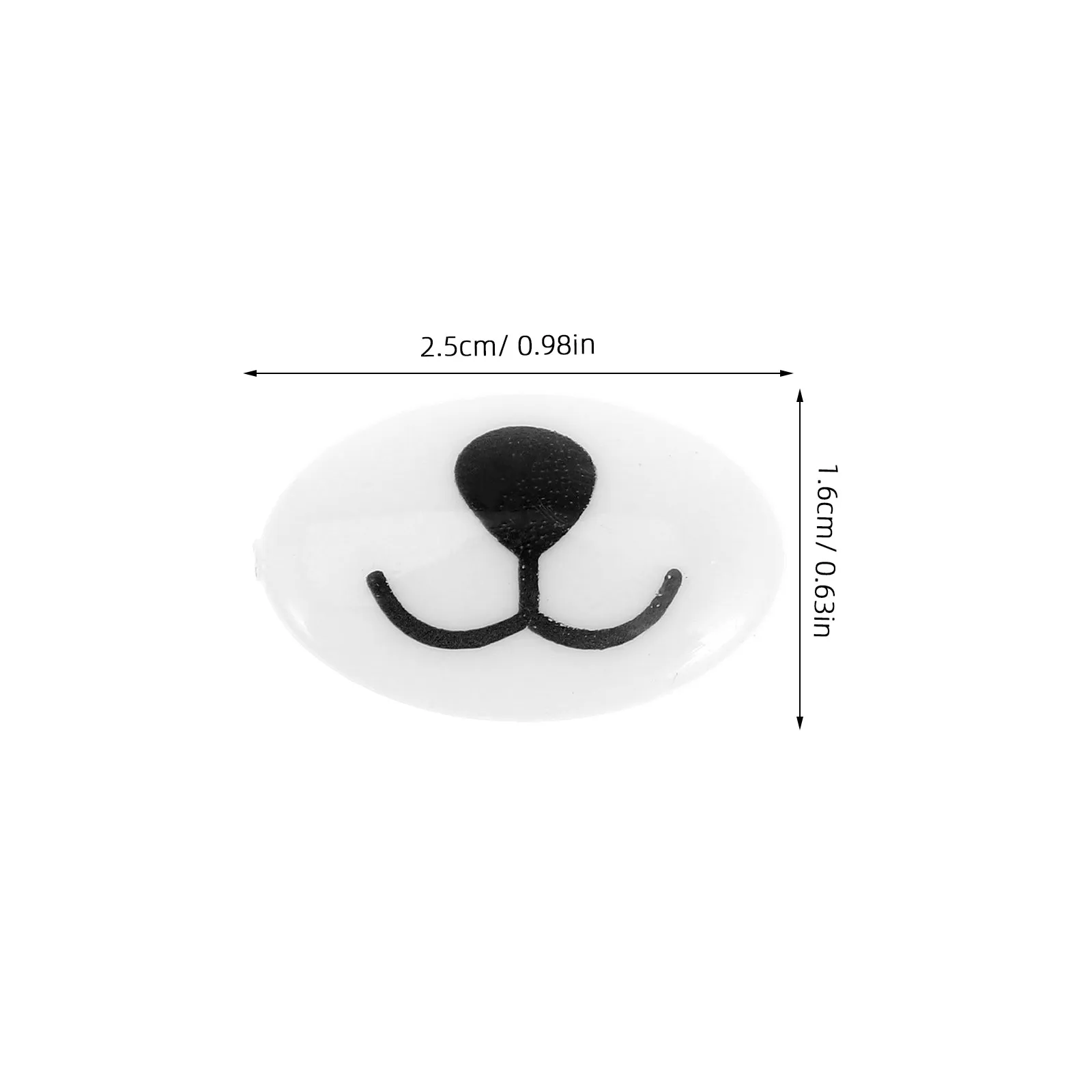 100개 천 소재 안전 입마개, 봉제인형 액세서리, 코 장식, 코바늘 뜨개질 재료, 봉제인형 DIY 용품
