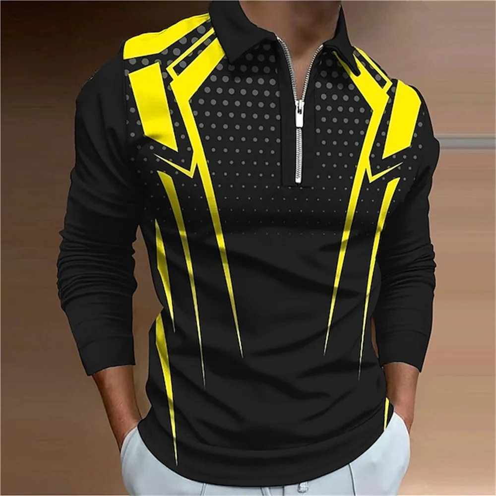 Geometric 3D Pattern Print Men's Polo Shirt Fashions Comfort Lapel Golf Shirts Mens Casual Street Sports Short Sleeve Polo Tee 10 Sd1b32991458f4478a7c9244263c08c6ey