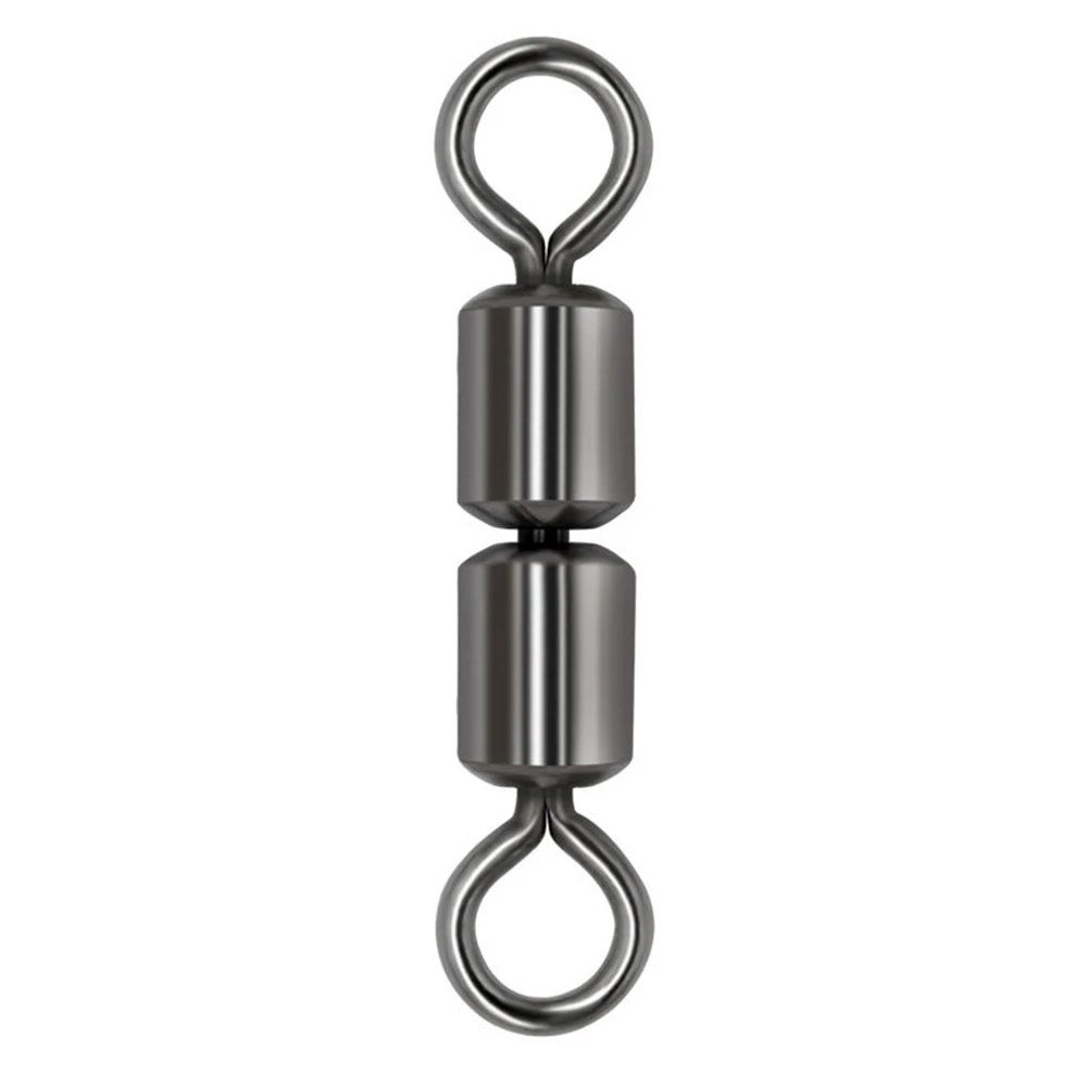 

20pcs Fishing Swivel Solid Connector High Speed Double Jointed Rolling Fishing Swivels Rolling Stainless Steel Bead