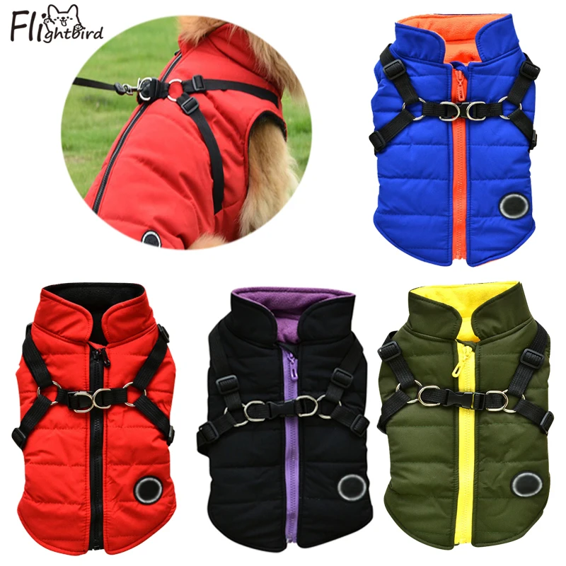 Waterproof Dog Coat Harness Dog Coat Waterproof Winter Big Dog