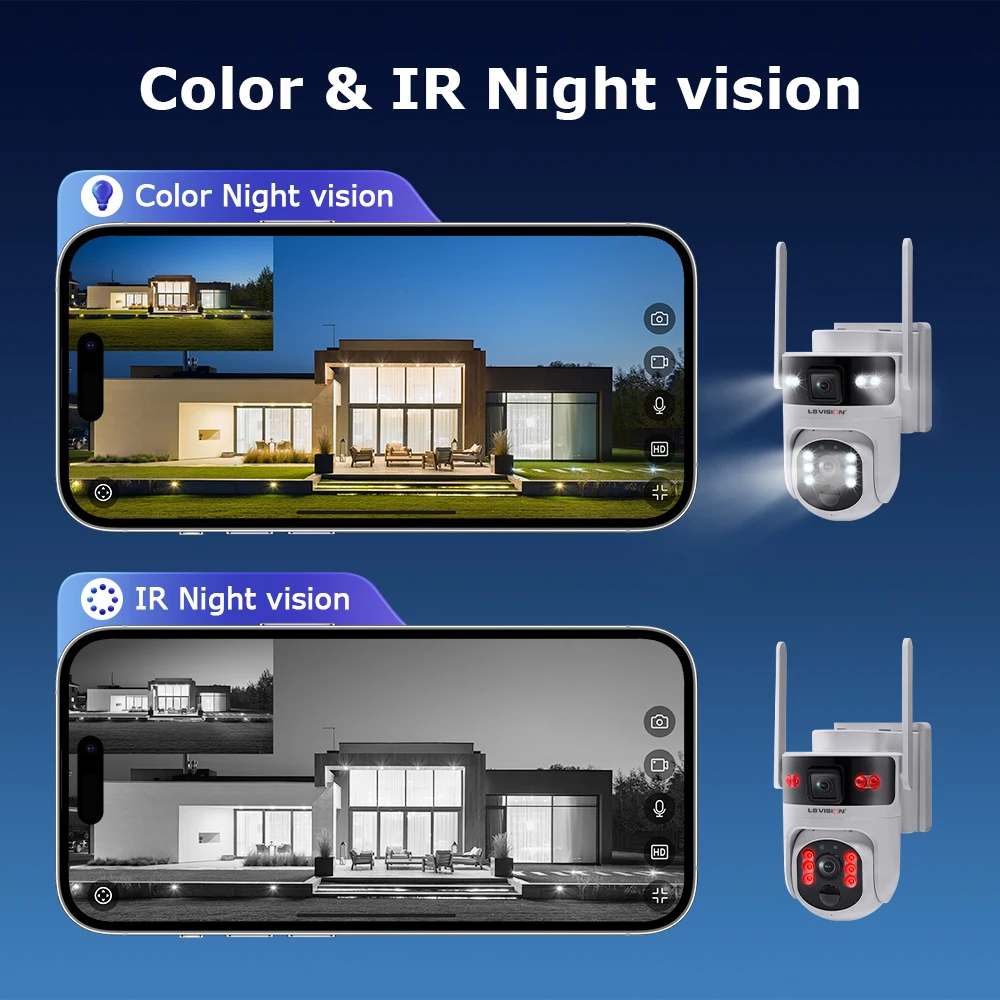 UBOX PRO 8MP AOV Solar Camera 7/24 Hours Recording Dual Screen WiFi Security Camera PTZ PIR Human Detection Auto Tracking CCTV 6