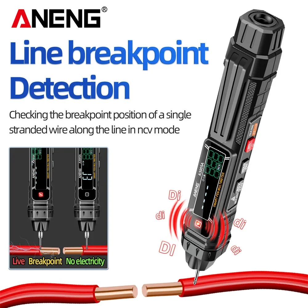 ANENG  Ƽ  ,   Ʈ, ڵ 4000 īƮ, AC/DC   ̿ ׽,  A3005A
