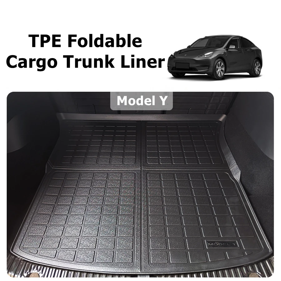 4PCS Set For Tesla Model 3 Model Y 2023-2021 RHD LHD Floor Mats With  Nonslip Tapes All WEATER TPE Cargo Liner Rear Cargo - AliExpress