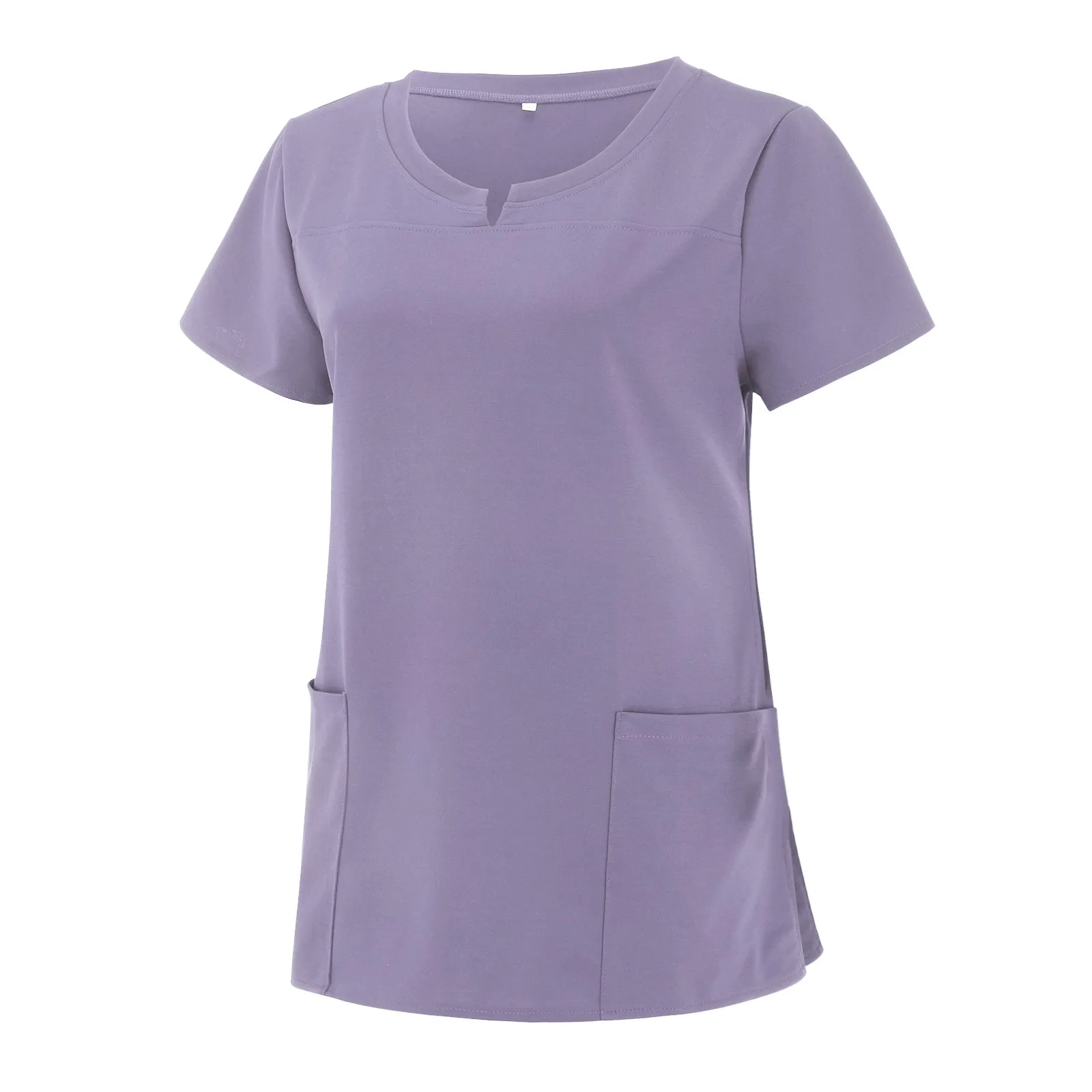 Plus Size Nursing Scrubs Women Blouse Short Sleeve Nurse