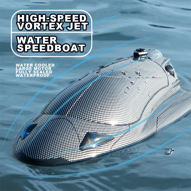 Rc High Speed Rowing Rechargeable Waterproof Remote Control Boat 25Km/h Racing Water High Speed Remote Control Water Boat Toy 1