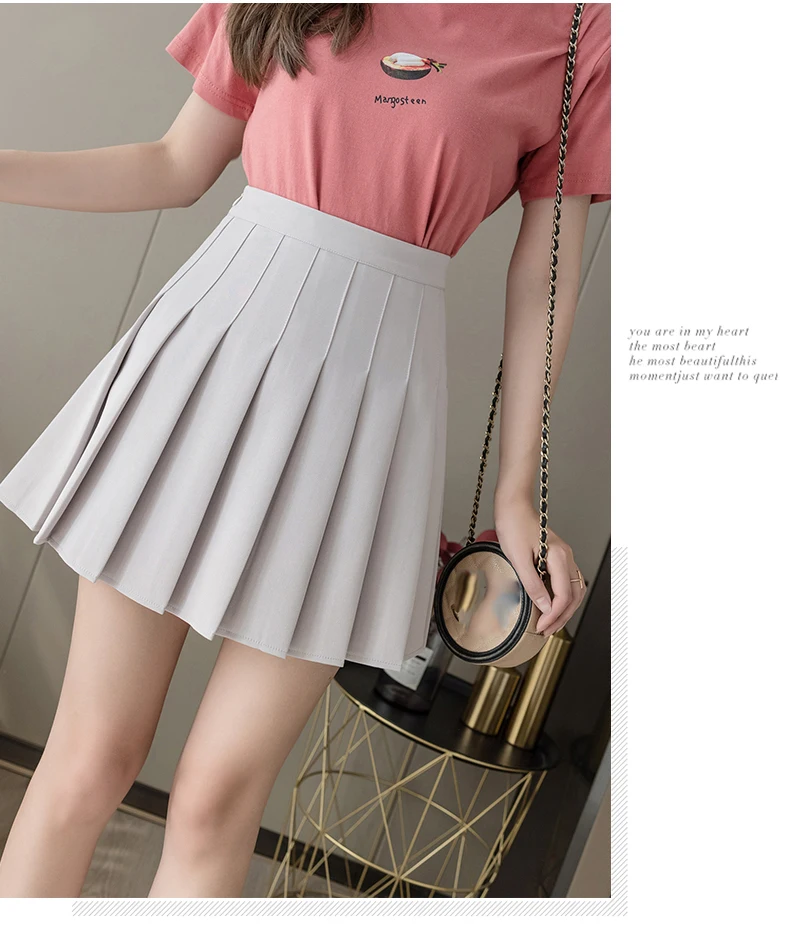 Pleated Skirt Japanese School Uniform Women Clothing Summer Short Skirts High Waist Female Mini Skirts Preppy Style Faldas Mujer skirts for women