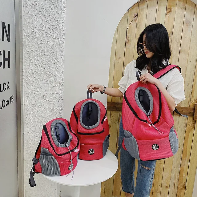 Pet Backpack Breathable Women's Backpack Chest Bag Dog Portable Travel Cat Bag Pet Supplies Cat Bag Small Pet Backpack 3