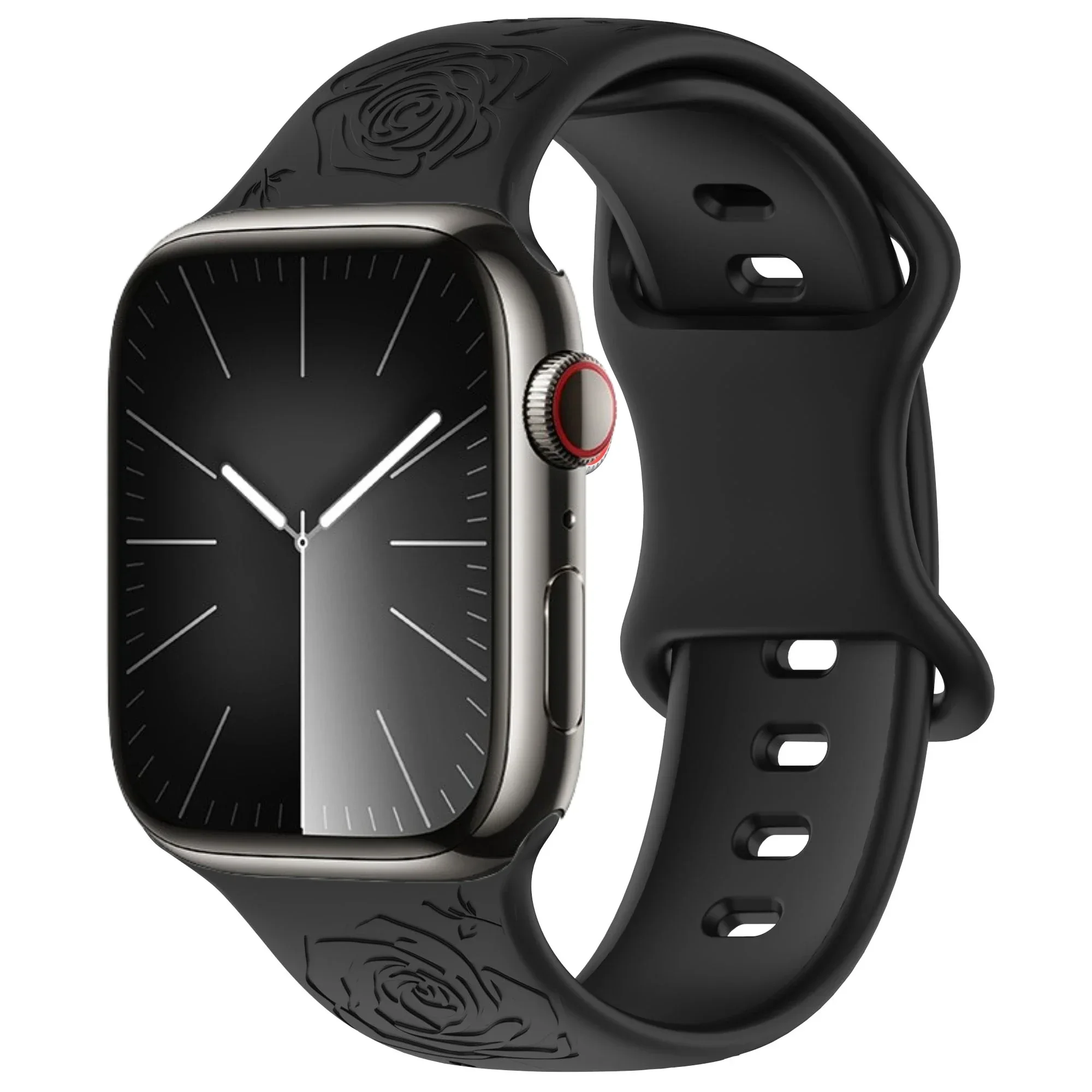 Engraved Silicone Strap with Pattern Design