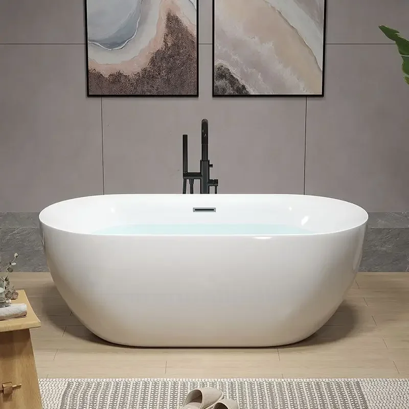 Description Picture 4 of itemPractical and sturdyHousehold small unit adult seamless integrated independent bathtub and bathtub in bathroom HJ # 9889168