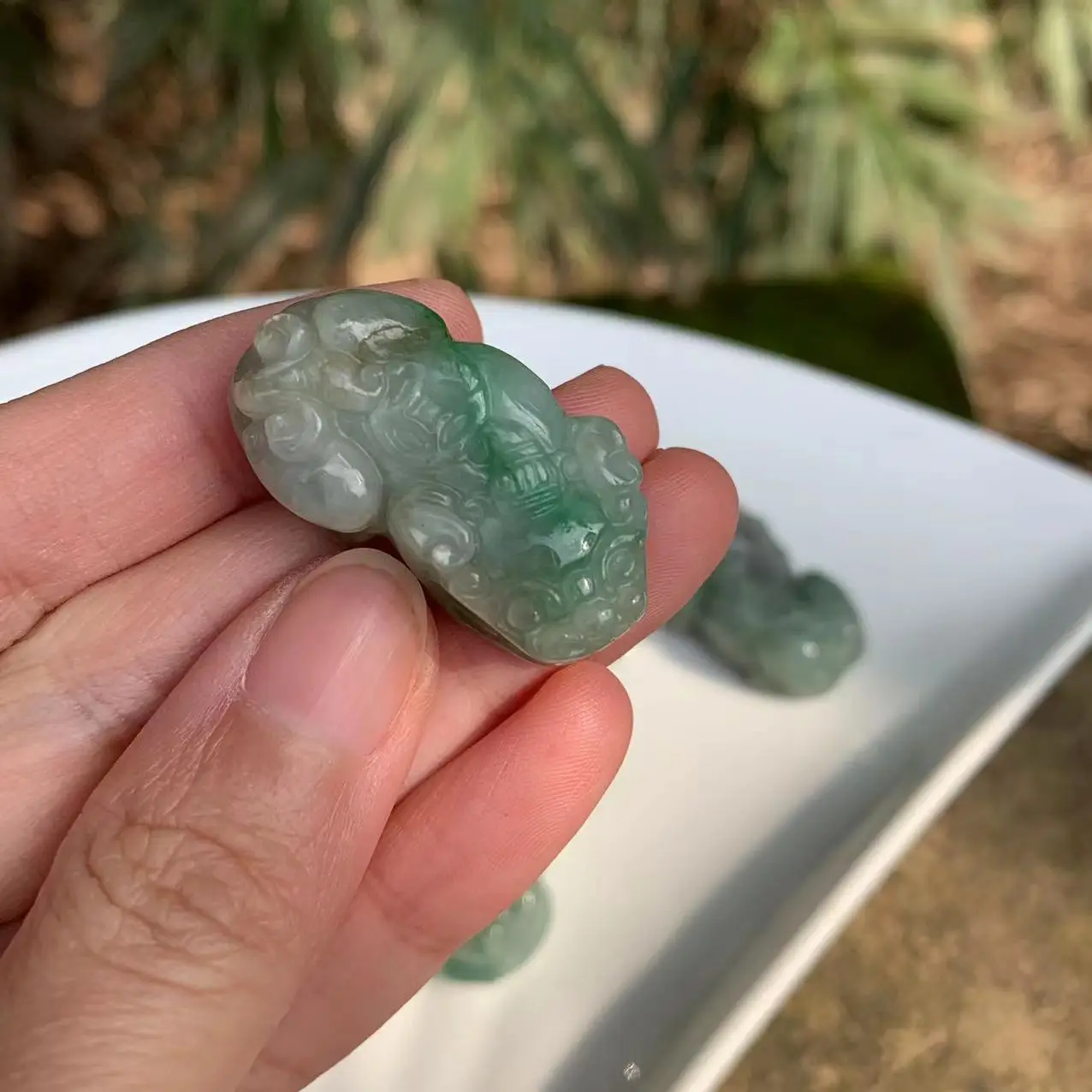 Natural Myanmar jade pixiu Necklace Pendant women's children's jewelry