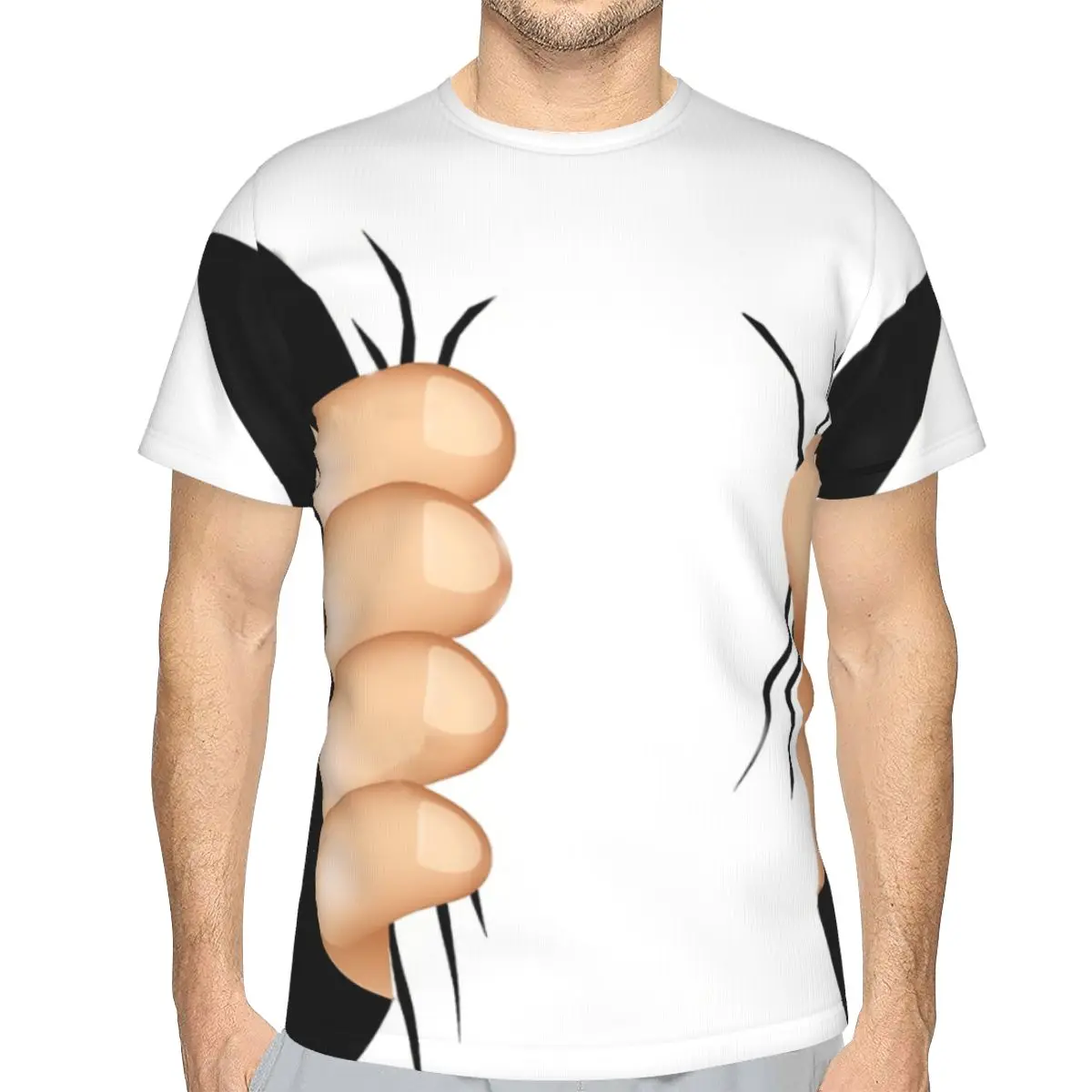 

Squeeze Funny O Neck Polyester TShirt Classic Thin T Shirt Men Clothes Fashion