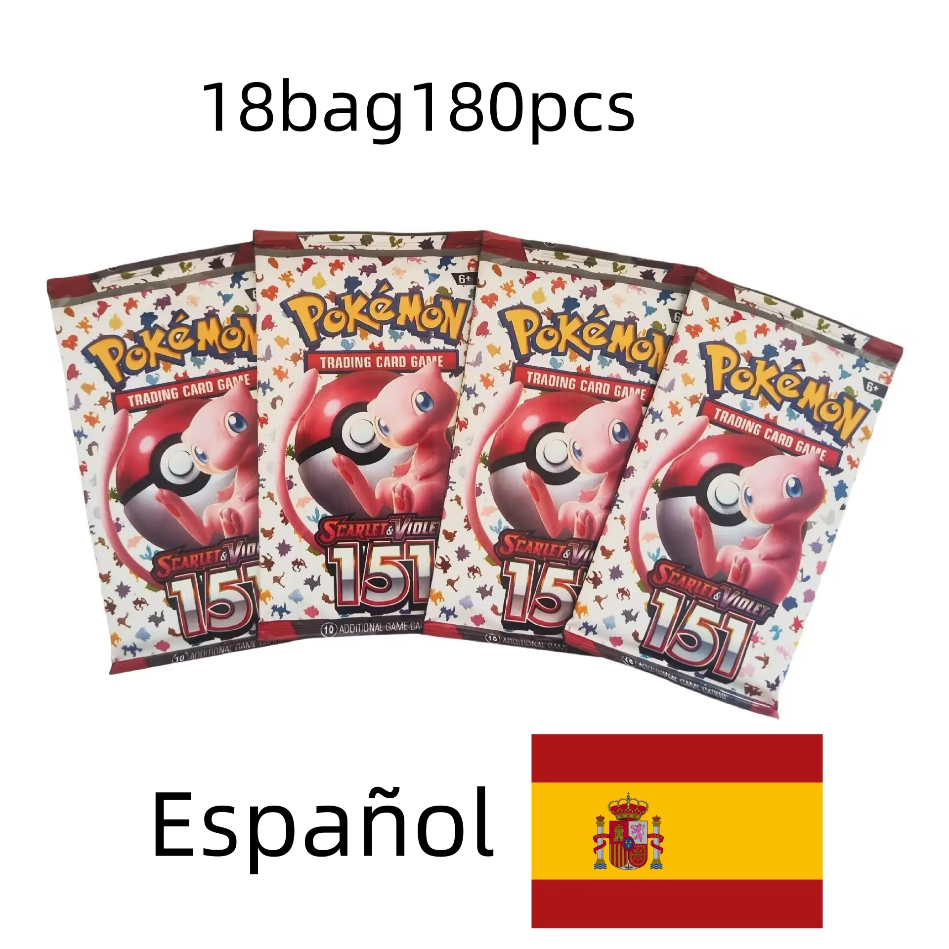 360 pièces carte Pokemon espagnole cachette violet 151 évoluer les ciels tension vive permettant d'étincelles Pokémon Booster carte de Transaction