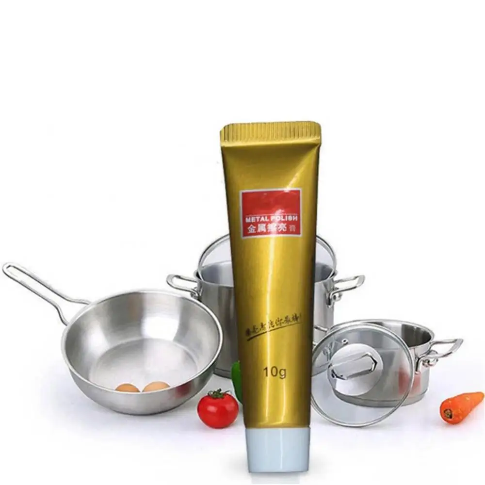 Metal Polish Stainless Steel Cleaner 5/10g Ultimate Metal Polishing Cream Knife Machine Polishing Mirror Stainless Steel Ceramic Watch Paste Rust Remover