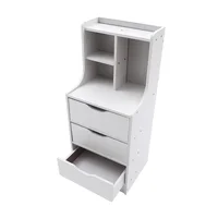 3 Drawers Night Stand with Open Shelf, Nightstand with Drawers, Vertical Bedside Cabinet, Bedside Cabinet Table for Bedr 6