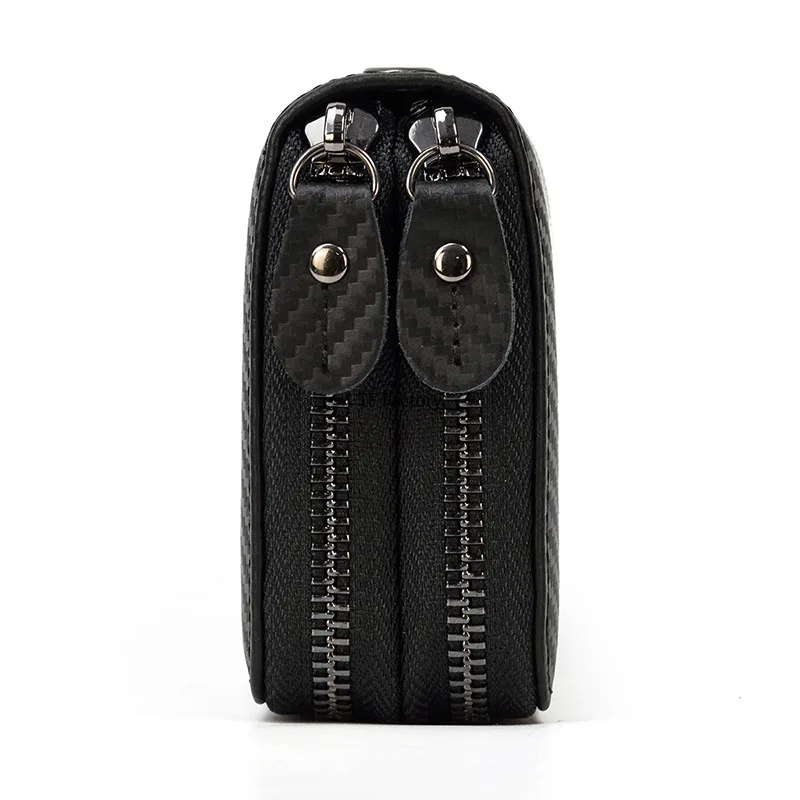 Premium Leather Long Wallet with Money Clip