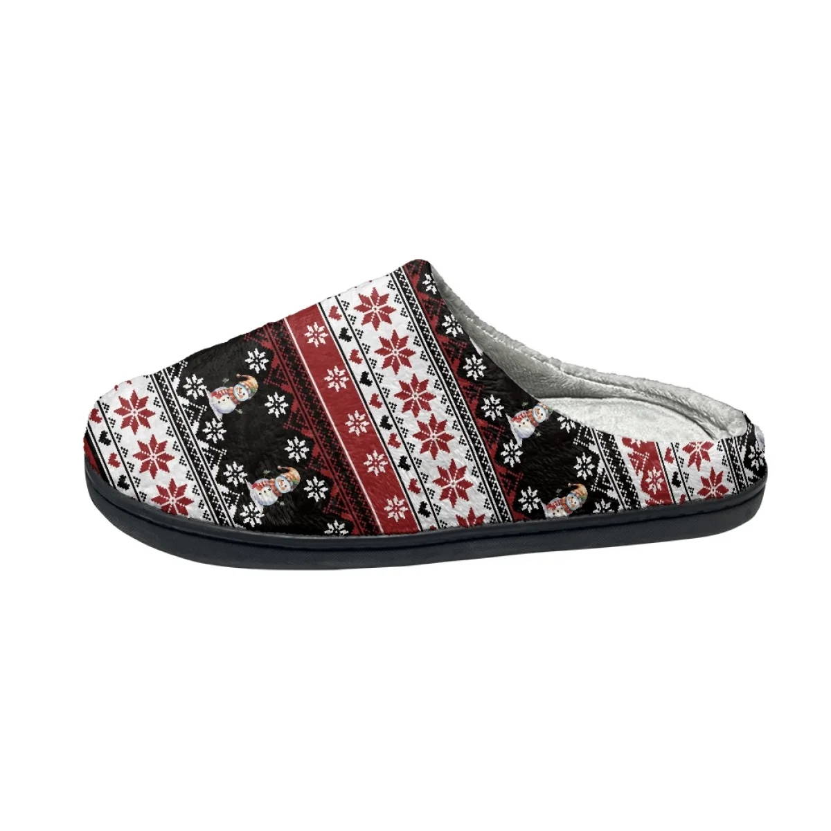 Indoor Christmas Gifts Cotton Slippers Winter Cozy Home Flats Footwear Dropshipping Comfortablefor Non-slip Couple Warm Slippers