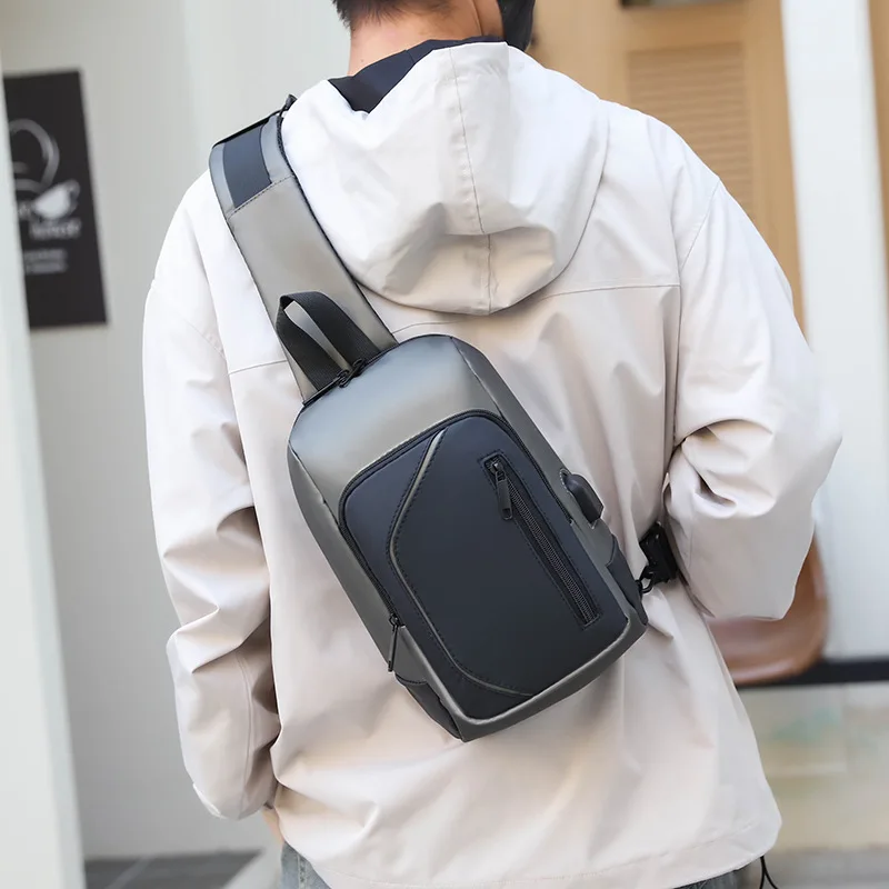 Stylish and Functional Men's Chest Bag with Large Capacity Shoulder Strap