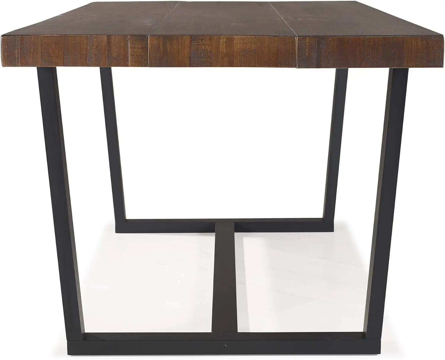 Walker Edison Andre Modern Solid Wood Dining Table, 72 Inch, Mahogany