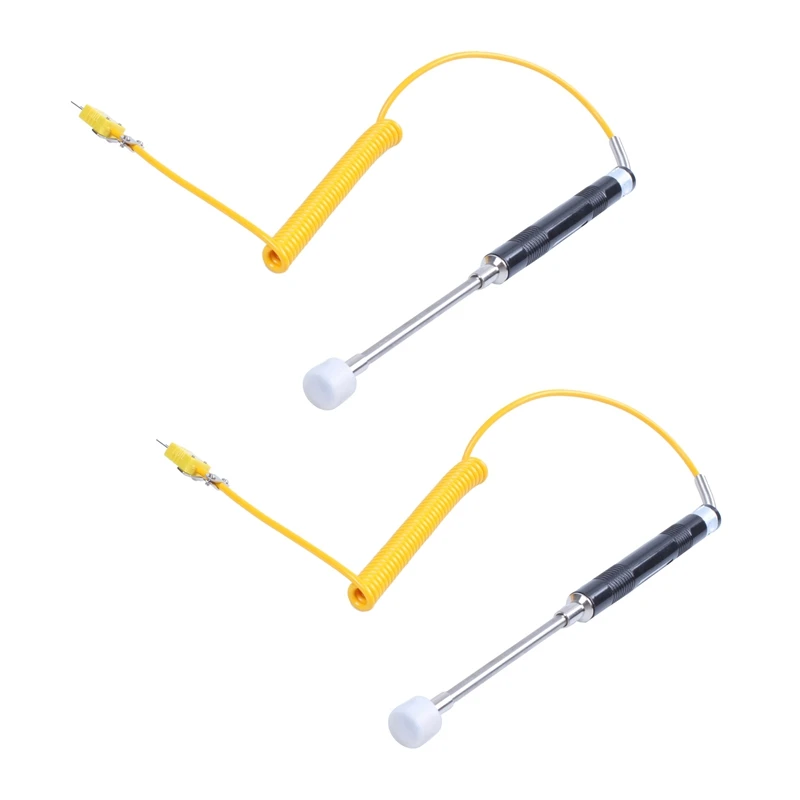 

2X Yellow Cable K Type Thermocouple Probe Temperature Sensor