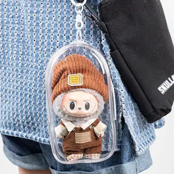 New Labubu Protective Case | Transparent Bag with Keychain