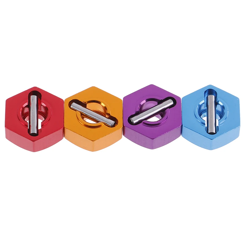 

4Pcs/set New Aluminum RC Wheel Hex Nut With Pins Drive Hubs 4P HSP 102042 1/10 Upgrade Parts For 4WD Car Himoto