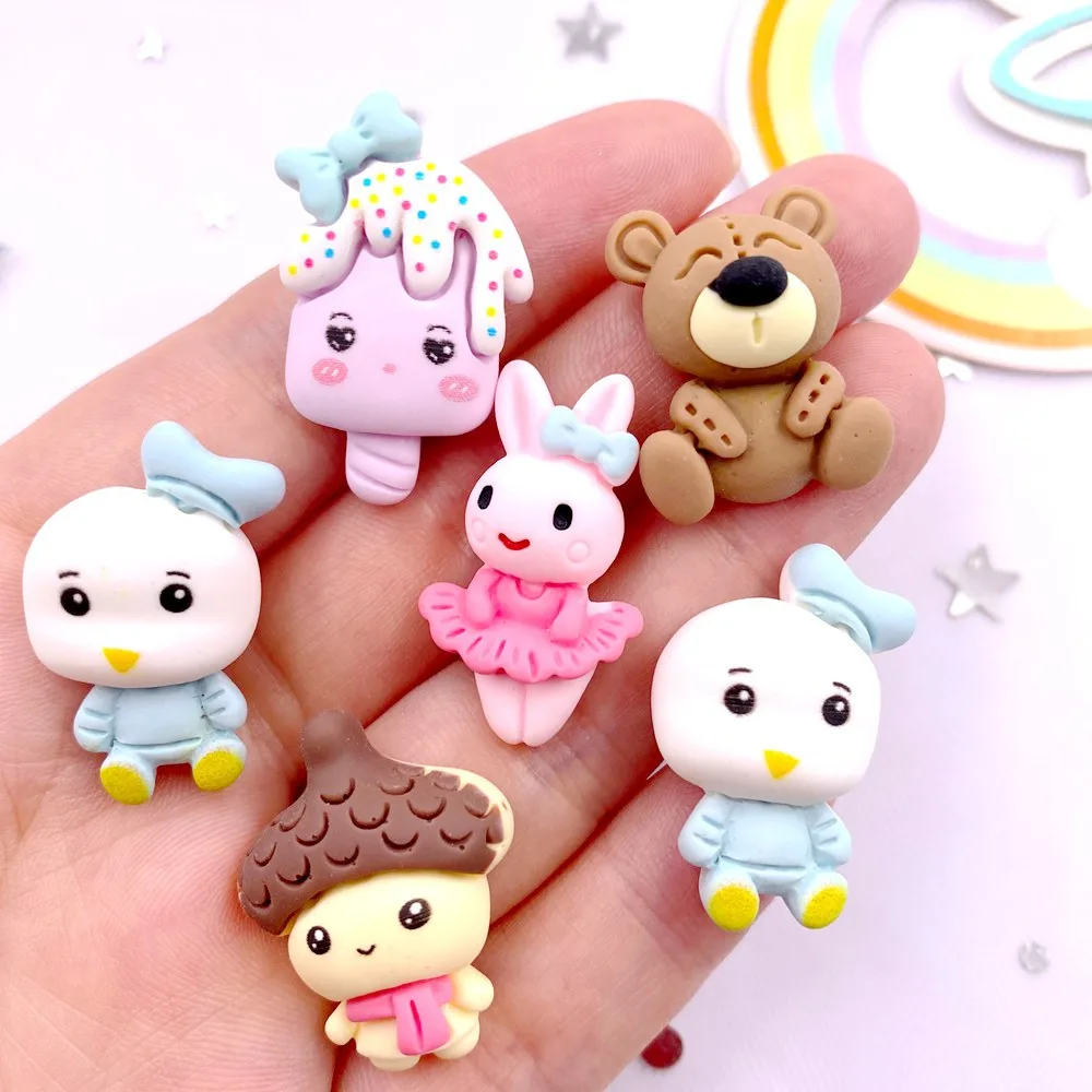 Polymer Clay Plastilina Princesas Disney 10pcs Resin Kawaii Duck