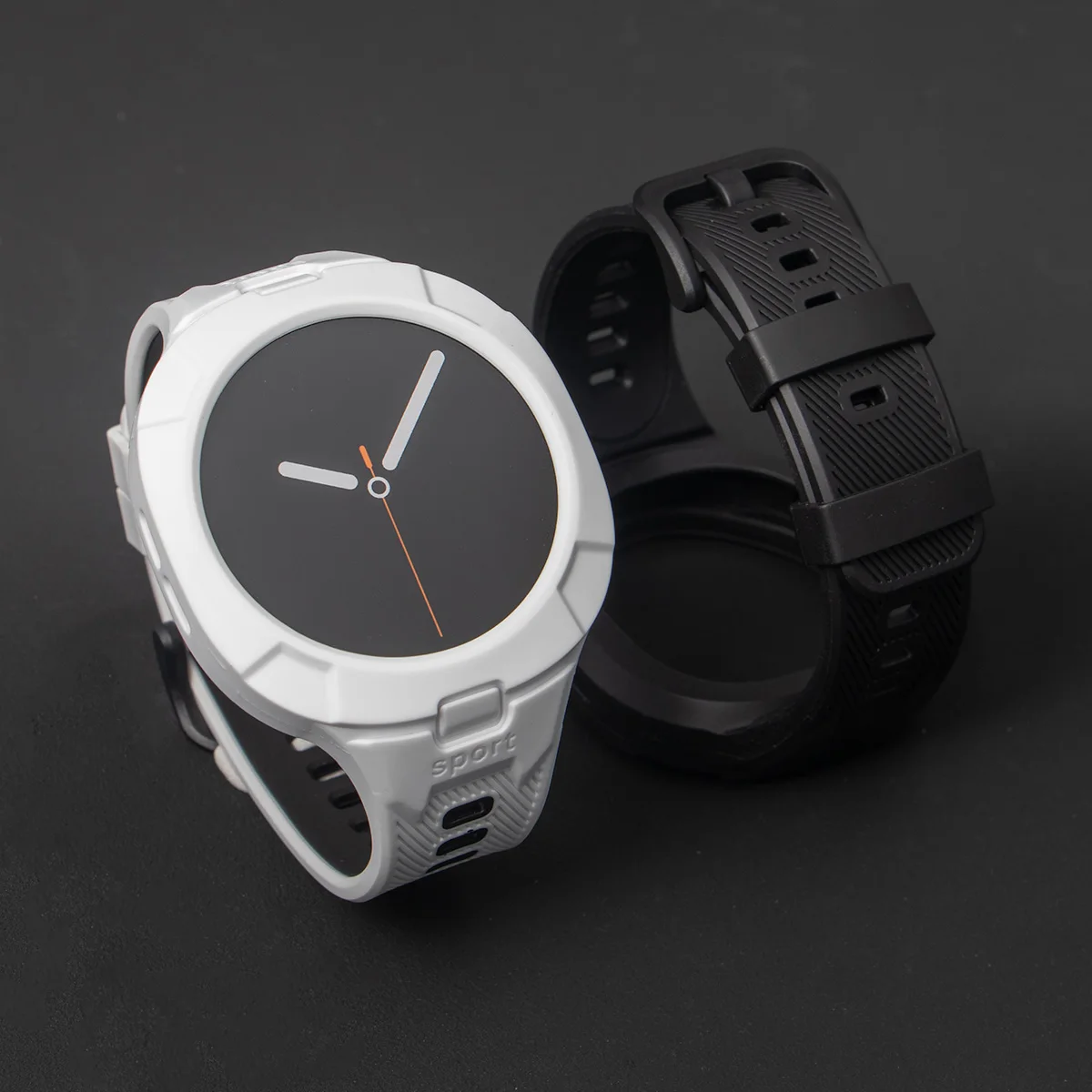 Silicone Breathable Replacement Band with Protective Case
