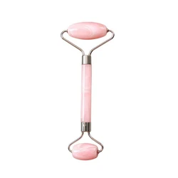 Facial Massage Roller: Soothing and Tightening Beauty Skincare Tool (Roller Pink Silver)