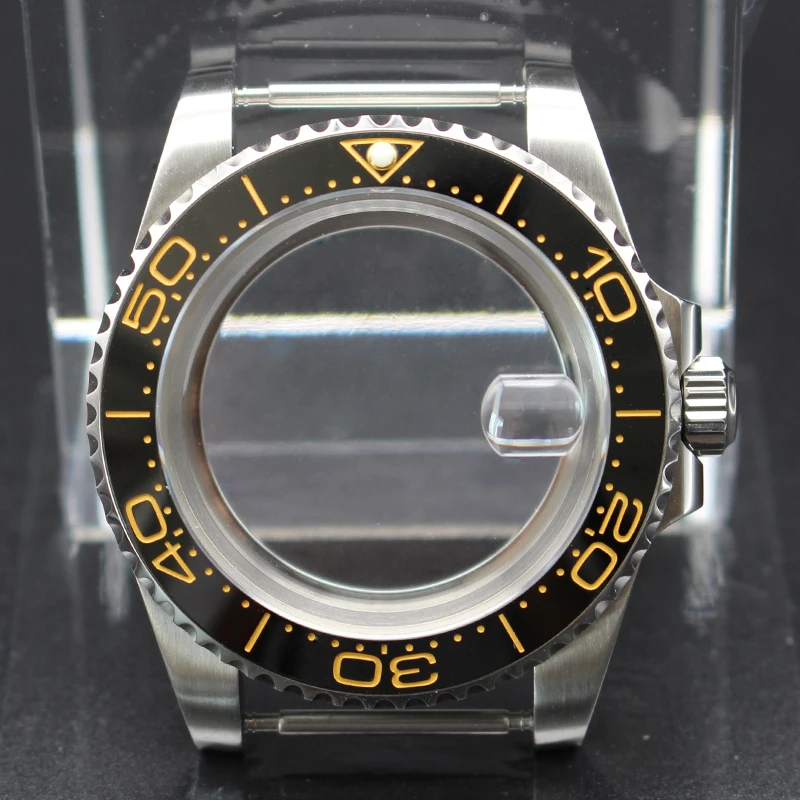 40mm Uhrengehäuse Keramiklünette Saphirglas für NH34 NH35 NH36 NH38 ETA2824 Miyota8215 Uhrwerk 28,5mm Zifferblatt Submariner Bestseller – Detail 4