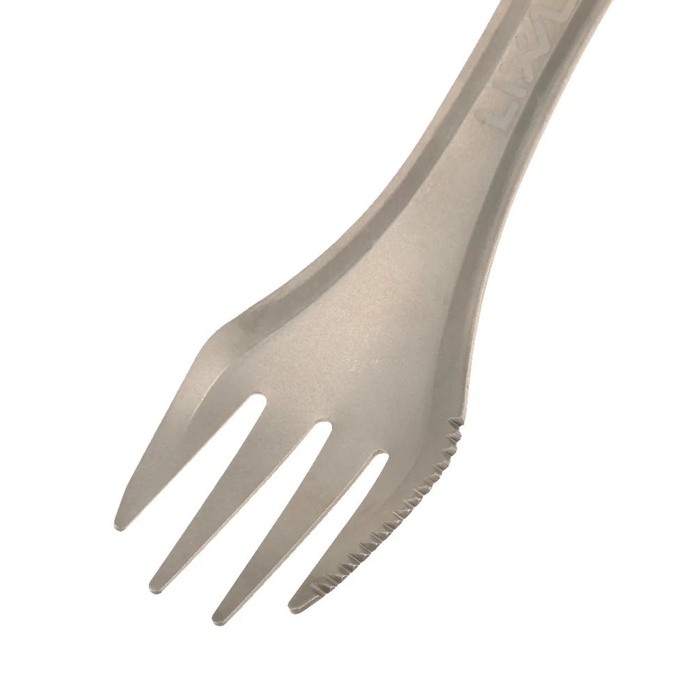 Camping Cutlery Portable Tableware Camping Cookware Portable Cutlery Titanium Tableware Lixada Titanium 3 in 1 Spork Fork Knife Outdoor Camping Picnic Tableware Cookware Ultralight Spoon Fork For Outdoor Picnic BBQ