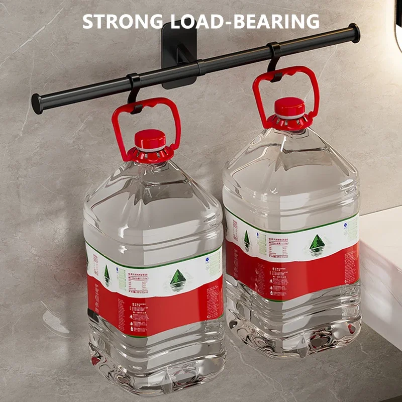Bathroom Towel Rack Towel Holder Self-Adhesive High Quality Wall Mounted Aluminium No Drill Towels Hanger bar