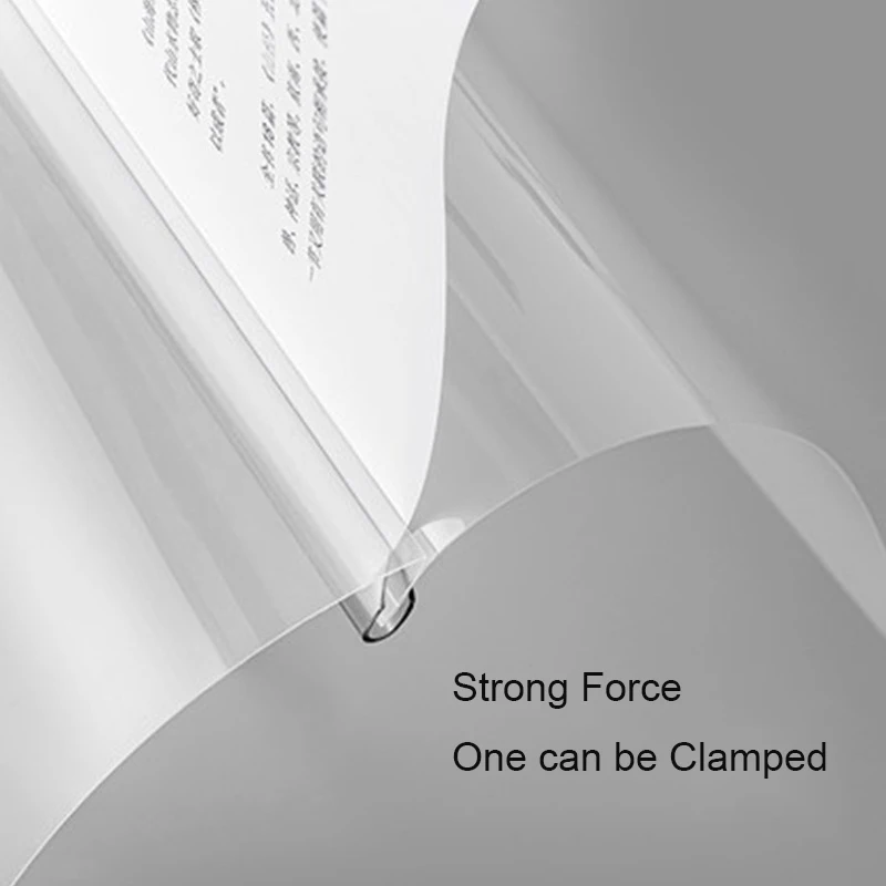 A4 Water Drop Transparent Folder Trolley Clip Report Folder File Case Presentation Folder Resume Folder Business Supplies
