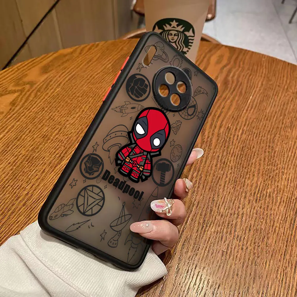 thumbnail image 1 of Funda mate para Huawei Y6P P50 P40 P30 P20 MATE 40 30 20 PRO PLUS Y7P Y9 Funda Coque Capa Shell Marvel Avengers Heroes Space, 1 of 5