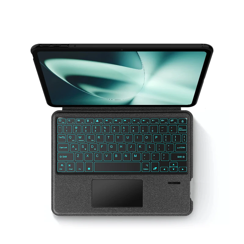 Inteligente Teclado Mágico para Oneplus Almofada 11.61 2023 um Plus Pad Tablet Capa Protetora Case Russo Coreano Árabe Espanhol Francês - Imagem 5