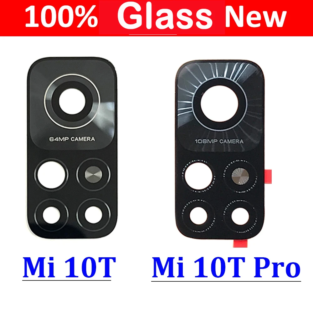 Back Rear Camera Glass Lens Cover phone back cover phone camera lens glass phone back cover camera lens cover For Xiaomi Mi 10T Pro Mi 11T Pro 9T With Adhesive