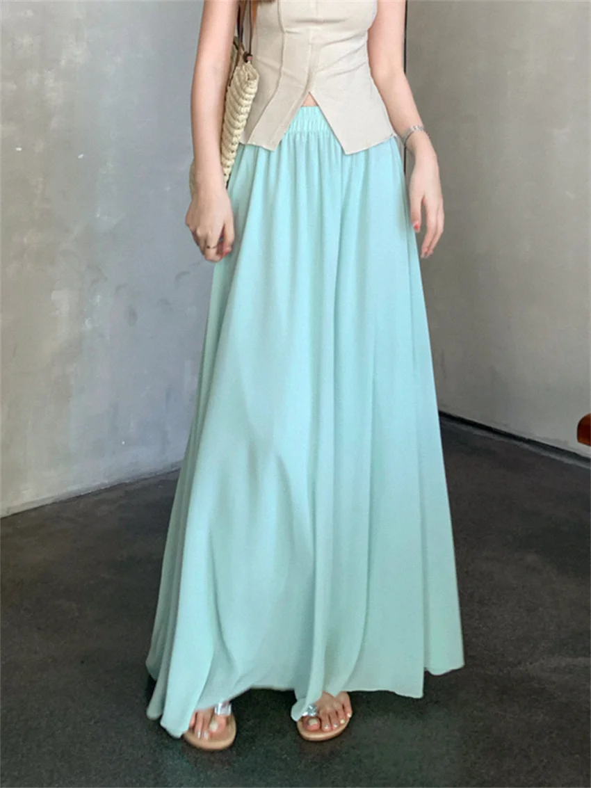 

Alien Kitty A-Line Skirts OL Women Daily Elegant Summer Streetwear Loose New Chic All Match Mujer Office Wear Lady Minimalist