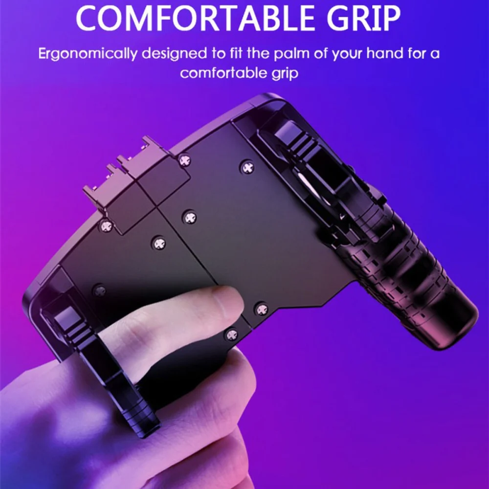 Wireless Mobile Game Controller Joystick Trigger Gamepad for Shooting Games Compatible with iOS and Android Smartphones - 4