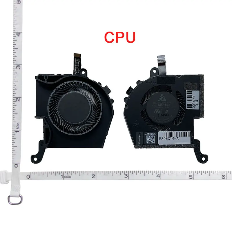 Laptop CPU Cooling Fan for DELL Alienware x14 P150G002 X17 R1 X17 R2 0X63JW 09DNWT 0HD5CJ 0XVCHN 0198CH 05PF30