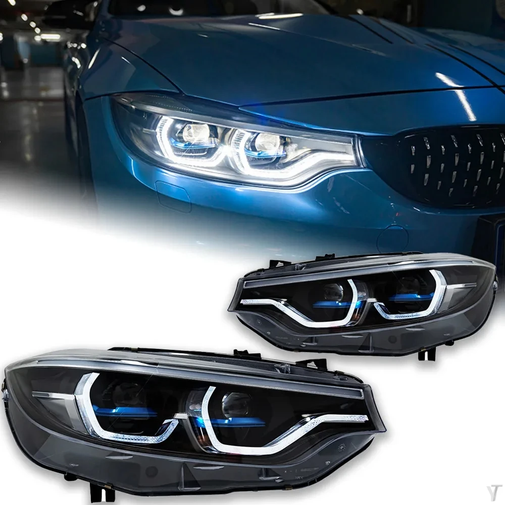 

AKD Front Lamp for BMW F32 2013-2015 Upgrade to New Style 4 Series F36 F80 F33 425I 428I 430I 435I Dynamic Signal Auto Accessory