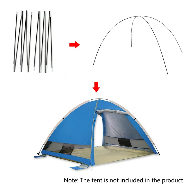 Camping 7mm Arc for Tent Pole Fiberglass Camping Accessories Poles Outdoor  Camping Equipment Tents Pole Replacement