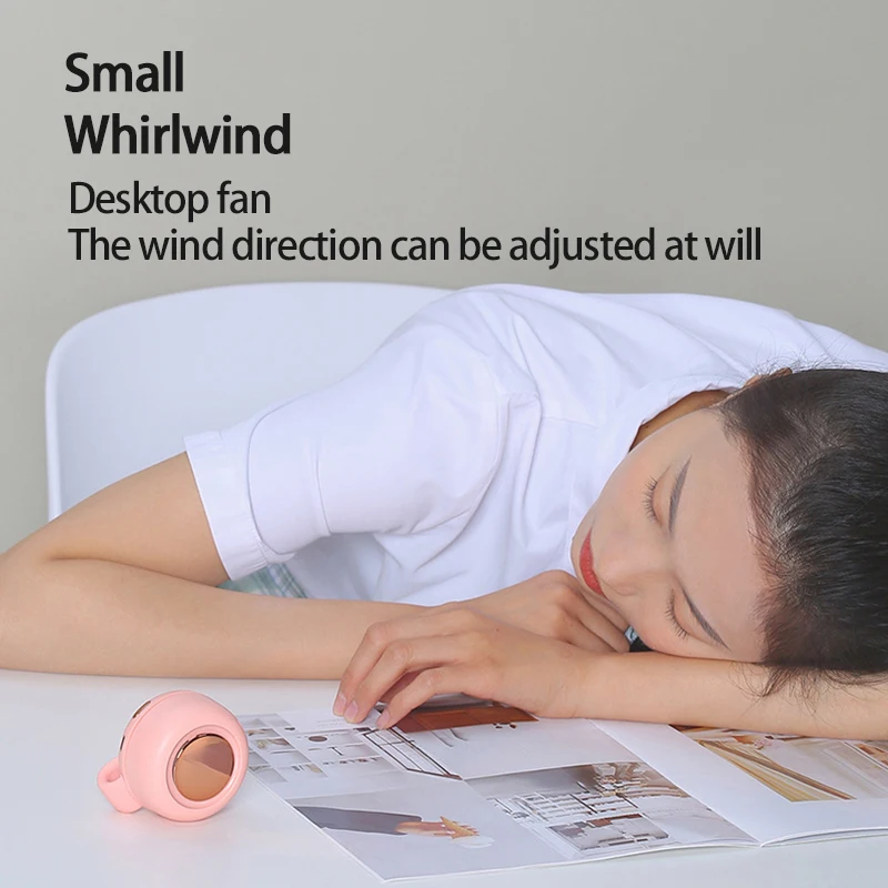 

Lazy Durable Quiet Portable Convenient Hands-free Mini Fan For Hands-free Use Quiet Mini Fan For Office Cooling Sleek Mini Fan